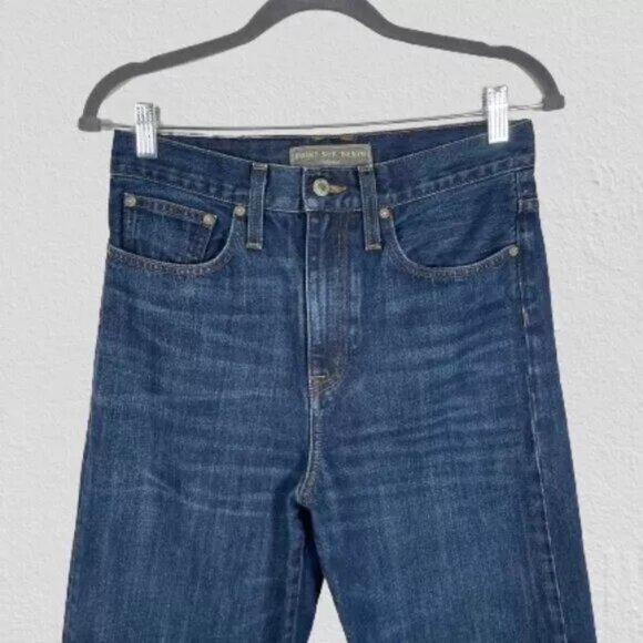 J. CREW Point Sur Womens Wide Leg High Waiste Crop Jeans Size 28 Indigo Blue - Picture 4 of 11